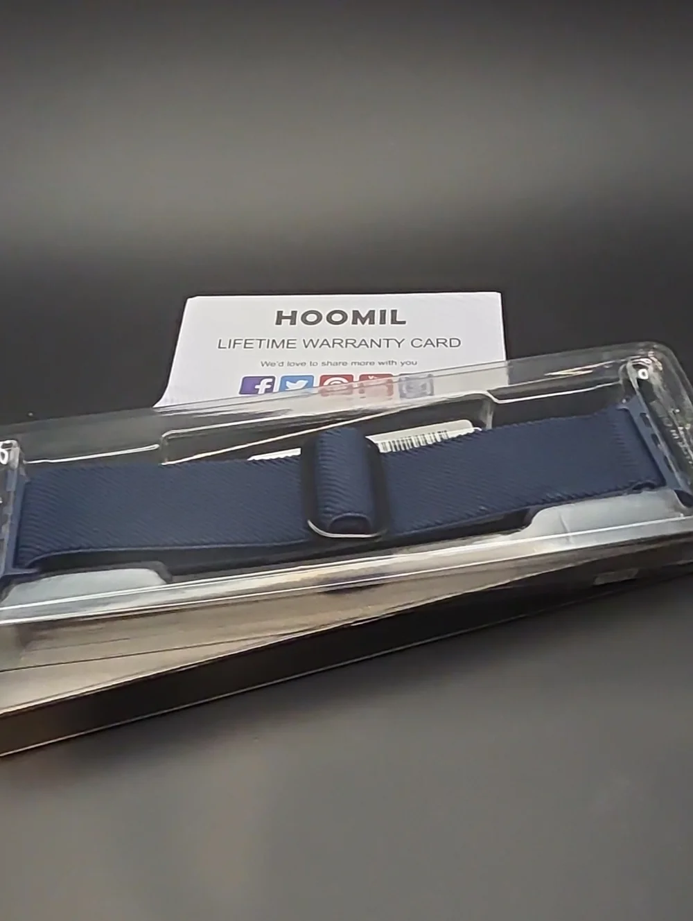 Hoomil Navy Nylon Apple Watch Band - Comfortable Replacement Strap